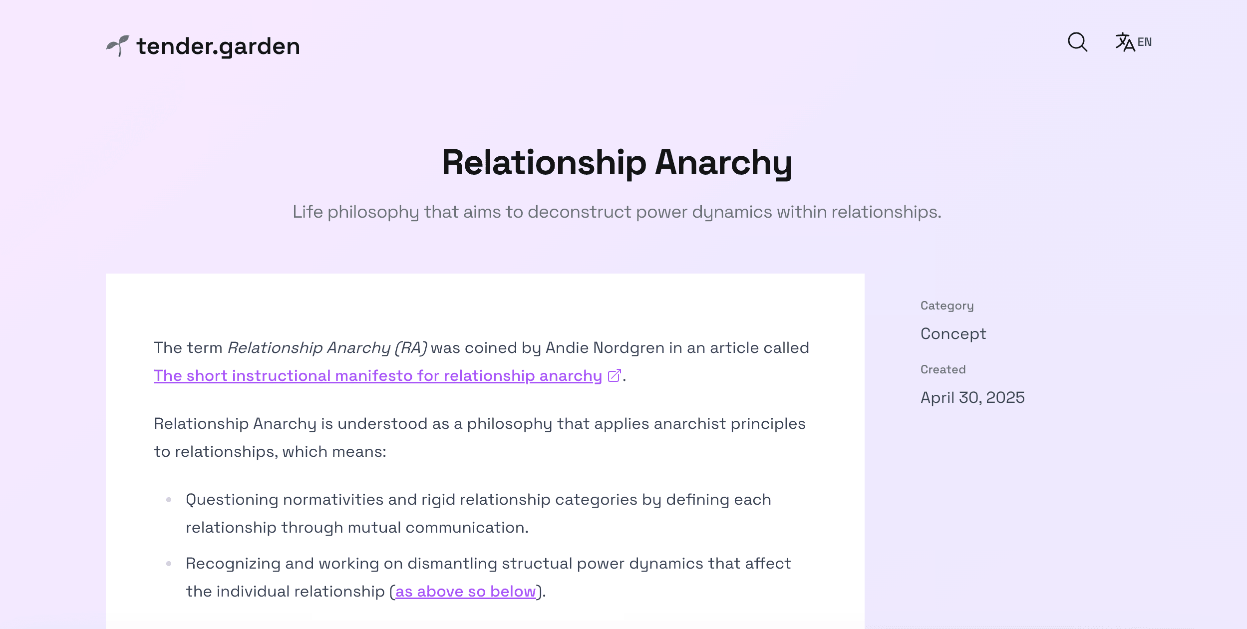 Relationship Anarchy
